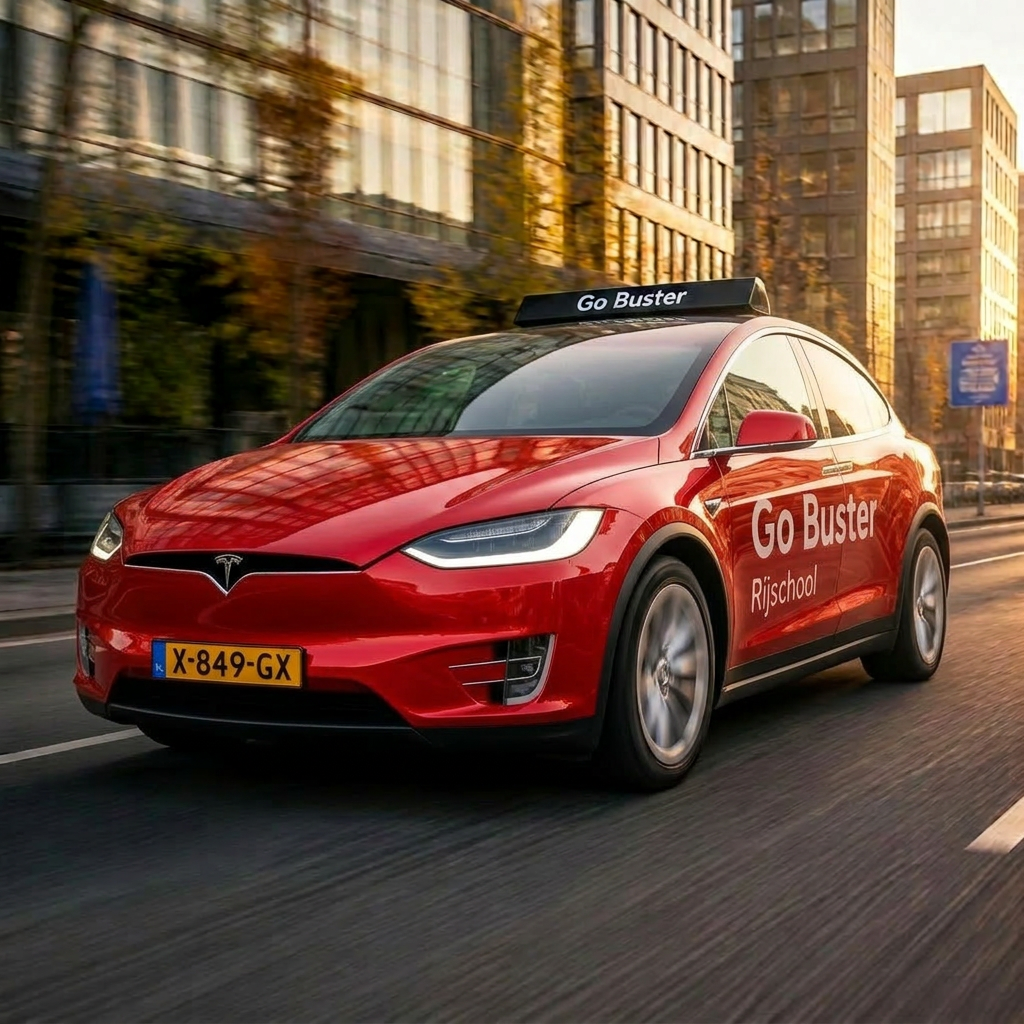 Go Buster rijschool auto in Den Haag